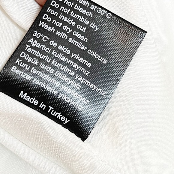 Ceren Ocak Open Front Crop Jacket in White Women's Size M NWT - Picture 12 of 12